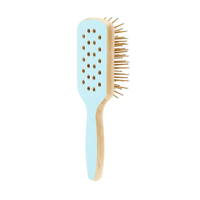 Ilū Brosse en bambou #mini pour cheveux courts à moyens, antistatique et ergonomique