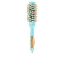 Il® Brosse ronde en bambou #35 mm, corps en céramique, poils en nylon ionisés pour cheveux épais