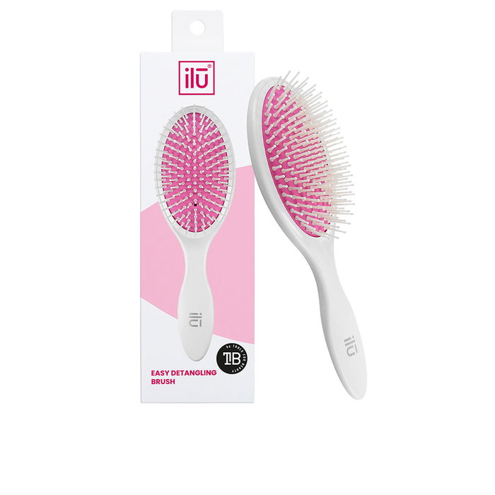 Ilū Brosse Démìlage Ovale 43mm Céramique Ioniés Pour Cheveux Longs Sans Frisottis Ergonomique Broche Rotative