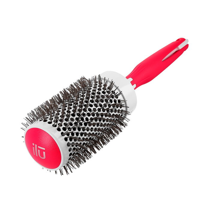 Ilü Brosse à cheveux chauffante rotative, modèle Curls Run The World, revêtement céramique, poils ionisés, 53 mm