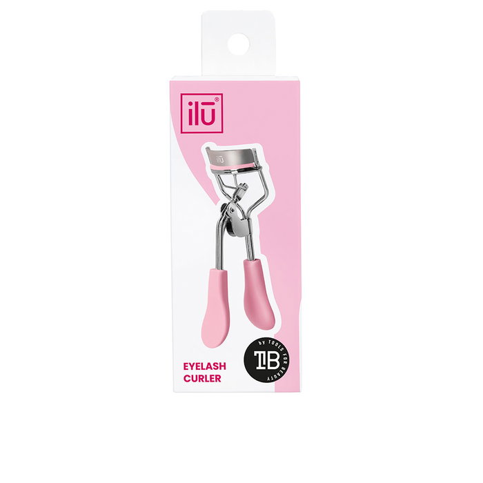 ILŪ Recourbe-cils Rose RECROQUEVI-LASH - Outil pour courber et allonger les cils sans dommage, poignée en gel de silice éco-responsable