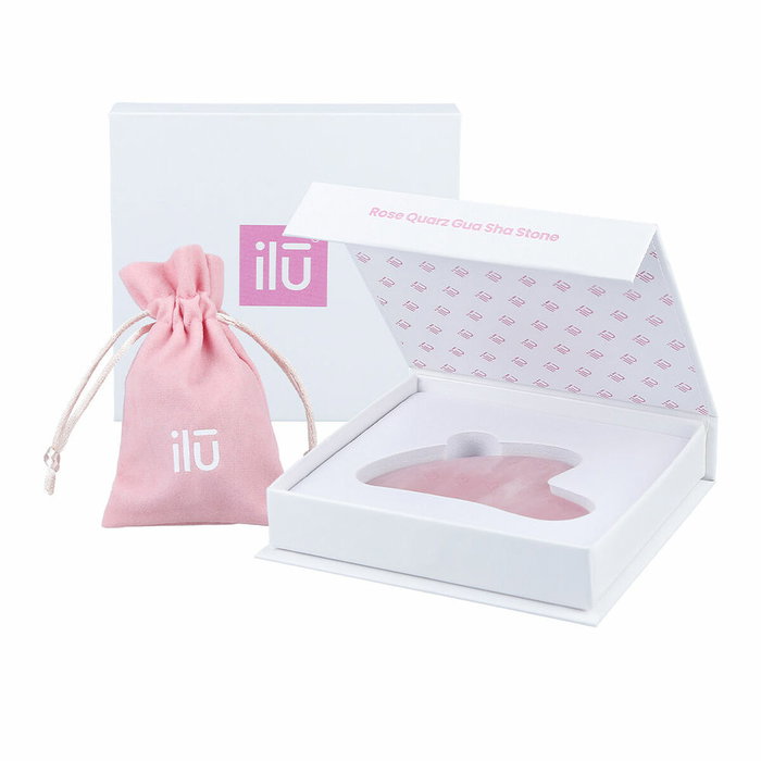 Ilū Gua Sha en Quartz Rose Ilū Gua Sha en Quartz Rose