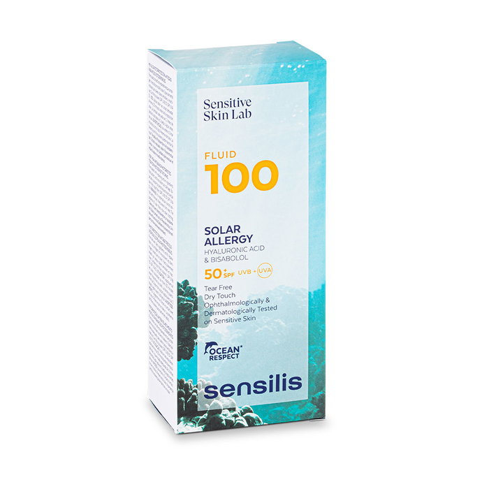Sensilis FLUID 100 SOLAR ALLERGY Crème Solaire Aqueuse Ultrafluide SPF50+ 40 ml