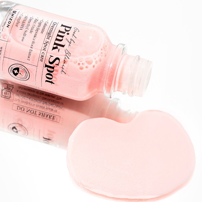 Mizon Good Bye Blemish Pink Spot, traitement ciblé nuit pour boutons et imperfections, 19 ml