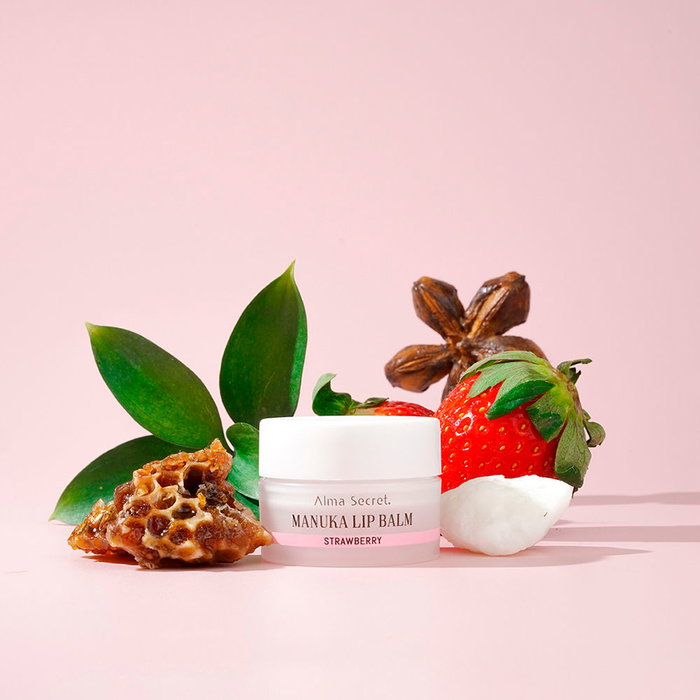 Alma Secret Baume à Lèvres Fraise au Miel de Manuka - 10 ml Hydratant et Réparateur avec Acide Hyaluronique Alma Secret Baume à Lèvres Fraise au Miel de Manuka - 10 ml Hydratant et Réparateur avec Acide Hyaluronique