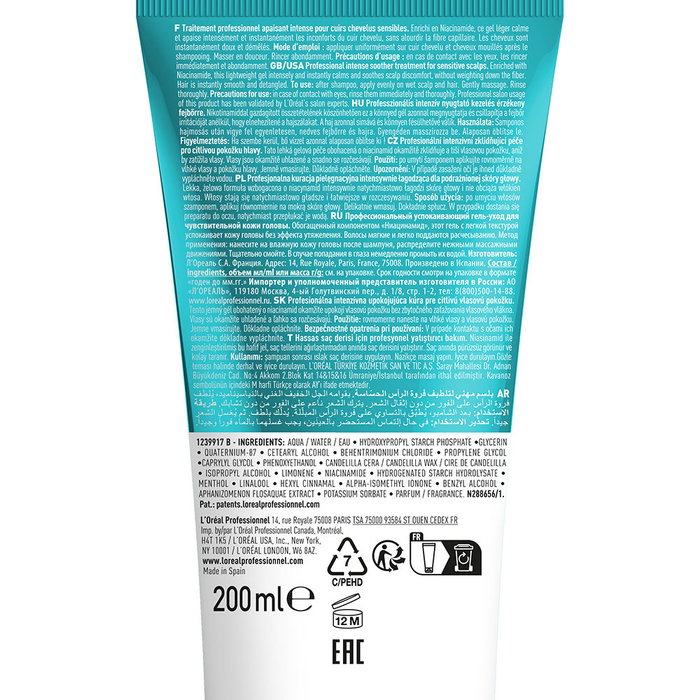 L'ORÉAL PROFESSIONNEL PARIS SCALP ADVANCED Conditionneur Apaisant Gel Léger 200 ml L'ORÉAL PROFESSIONNEL PARIS SCALP ADVANCED Conditionneur Apaisant Gel Léger 200 ml