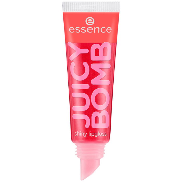 Essence JUICY BOMB Brillant à Lèvres #104 Poppin' Grenade 10 ml - Gloss Pailleté à l'Éclat Doré, Parfum Miel Vanille, Texture Crémeuse Non Collante, Cruelty Free & Vegan