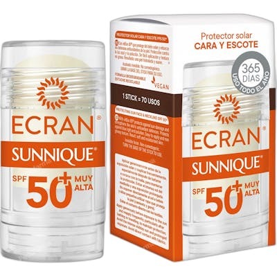 Ecran Sunnique Stick Visage et Décolleté SPF50+ 30 ml
