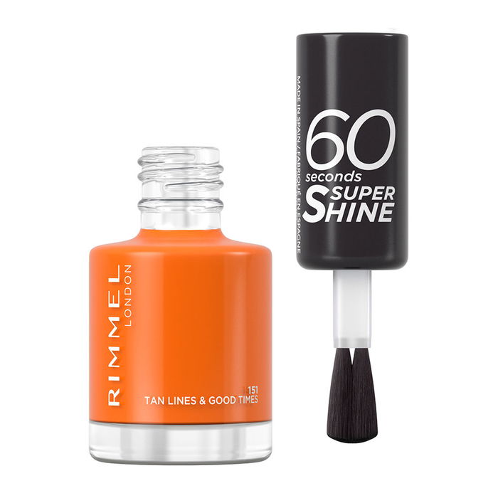 Rimmel London Vernis à Ongles 60 Seconds Super Shine - #151 Tan Lines & Good Times - Sèche en 60s - 8 ml - Infos produit en français