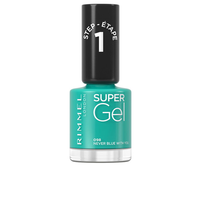 Rimmel London Vernis à ongles SUPER GEL #98-jamais bleu avec toi 12 ml finition gel longue tenue Rimmel London Vernis à ongles SUPER GEL #98-jamais bleu avec toi 12 ml finition gel longue tenue