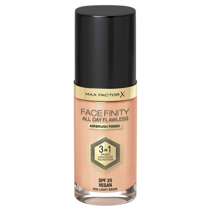 Max Factor Facefinity 3en1 Primer, Correcteur et Fond de Teint 32-beige clair