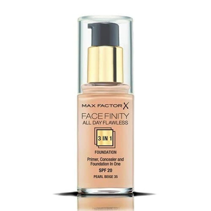Max Factor FACEFINITY 3-en-1 Primer, Correcteur & Fond de Teint 35-beige perle Max Factor FACEFINITY 3-en-1 Primer, Correcteur & Fond de Teint 35-beige perle