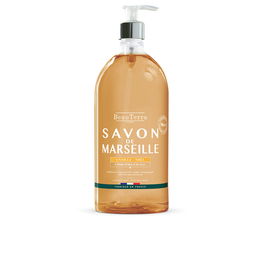 Beauterra Savon de Marseille Vanille & Miel - Nettoyage Doux Mains et Corps - Hydratant, Protecteur - 1000 ml