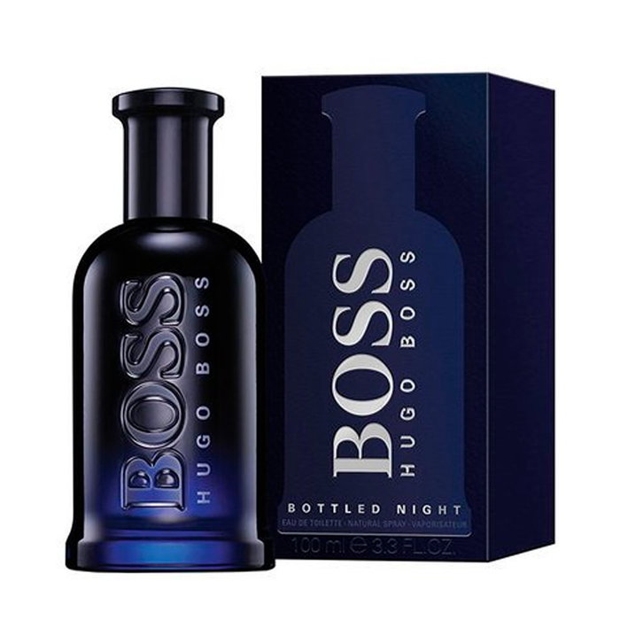 Boss Eau de Toilette Bottled Night 100 ml Vaporisateur - Fragrance pour Homme aux Notes Boisées de Feuille de Bouleau, Cardamome et Musc