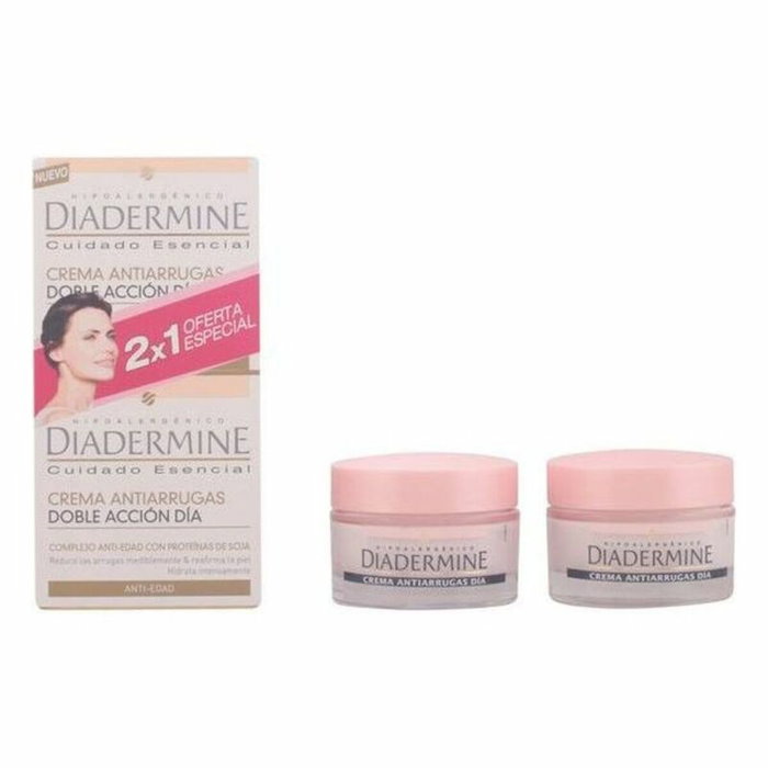 Diadermine Set de Cosmétiques Femme Crème Anti-Rides Double Action (2 x 50 ml) Diadermine Set de Cosmétiques Femme Crème Anti-Rides Double Action (2 x 50 ml)