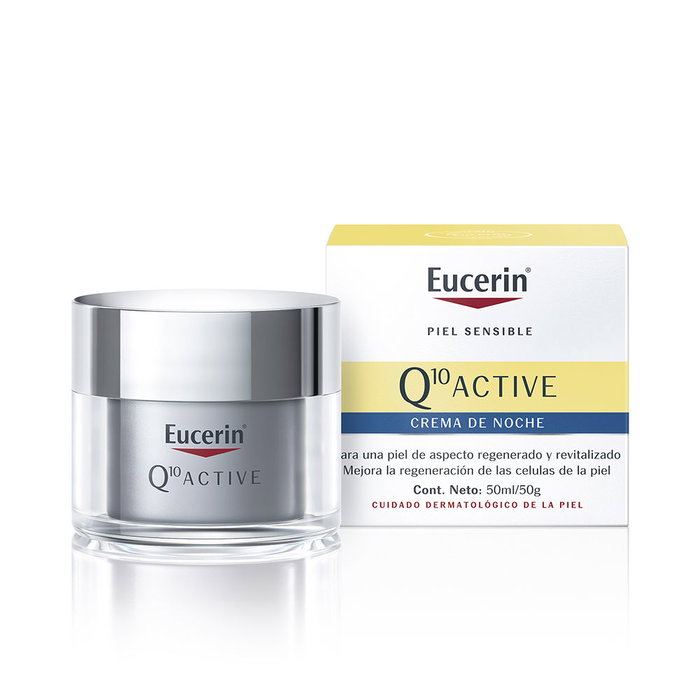 Eucerin Crème de Nuit Anti-Rides Q10 ACTIVE 50 ml Peaux Sensibles