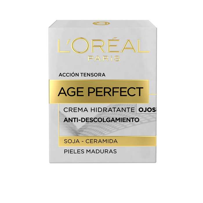 L'Oréal Paris Crème Contour des Yeux Age Perfect 15 ml - Hydratante et Anti-rides pour Peaux Matures
