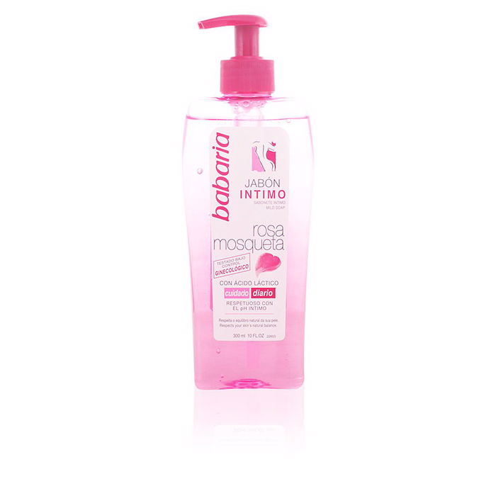Babaria Savon Intime Rose Musquée Femme 300ml pour Tout Type de Peau avec Dosificateur Babaria Savon Intime Rose Musquée Femme 300ml pour Tout Type de Peau avec Dosificateur