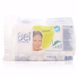 Bel Boules de coton premium – 70 pièces – Naturelles, vegan et ultra-douces pour un nettoyage délicat de la peau