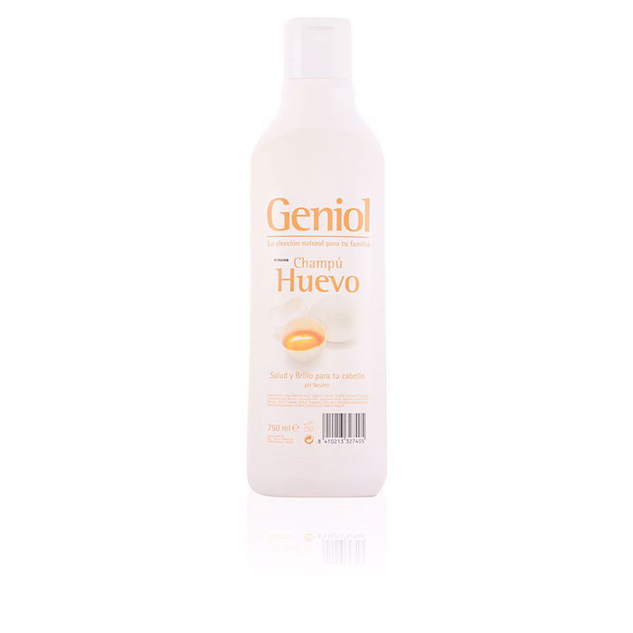 Geniol Shampoing aux Oeufs 750 ml - Nutrition Optimale pour Tous Types de Cheveux, Enrichi en Protéines d'Œuf Geniol Shampoing aux Oeufs 750 ml - Nutrition Optimale pour Tous Types de Cheveux, Enrichi en Protéines d'Œuf