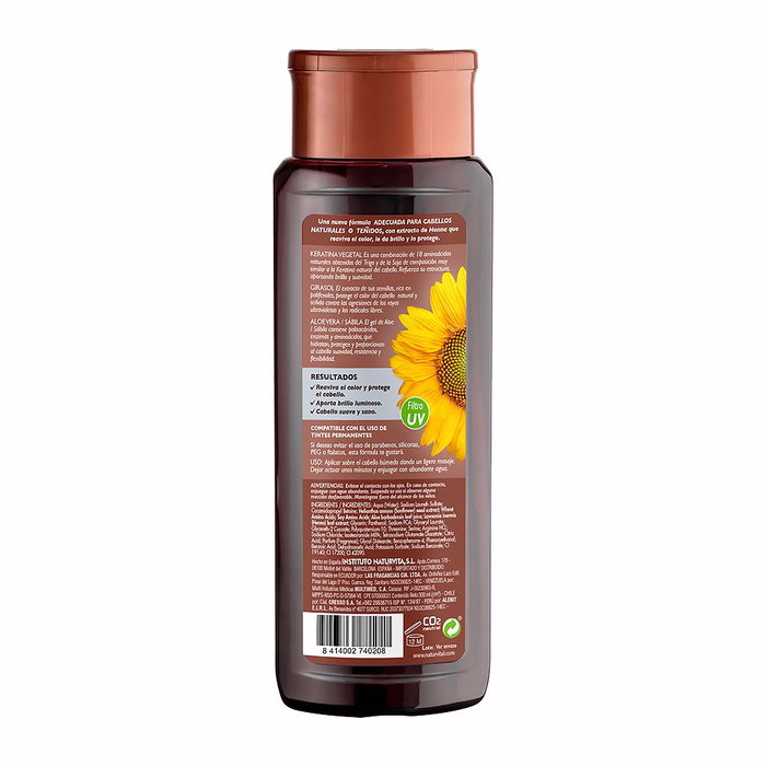 Natur Vital Shampoing Couleur Marron 300 ml Cheveux Colorés Sans Parabènes Sans Silicones Formule Naturelle