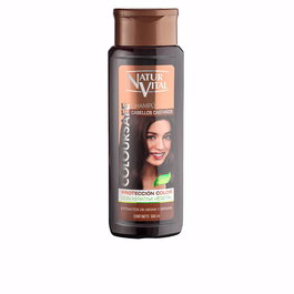 Natur Vital Shampoing Couleur Marron 300 ml Cheveux Colorés Sans Parabènes Sans Silicones Formule Naturelle