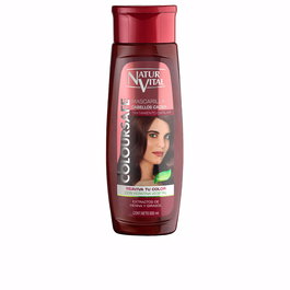 Natur Vital Masque Couleur Acajou 300 ml - Cheveux Colorés, Répare, Protège et Illumine, Sans Parabènes