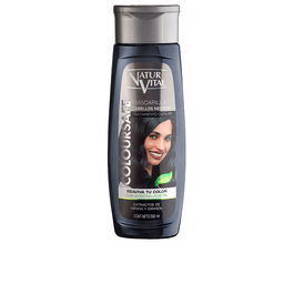 Natur Vital Masque Capillaire ColourSafe Noir 300 ml - Ravive, préserve et rehausse l'éclat des cheveux colorés ou naturels