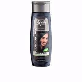 Natur Vital Masque Capillaire ColourSafe Noir 300 ml - Ravive, préserve et rehausse l'éclat des cheveux colorés ou naturels
