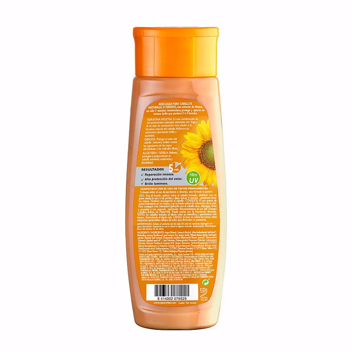 Natur Vital Masque Capillaire Coloursafe #blonde 300 ml - Cheveux Colorés, Brillance, Sans Parabènes, Sans Huiles Minérales