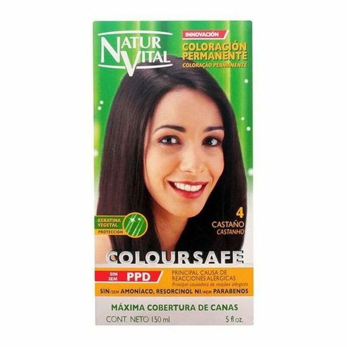 Natur Vital COLOURSAFE Teinture permanente 4-marron Natur Vital COLOURSAFE Teinture permanente 4-marron