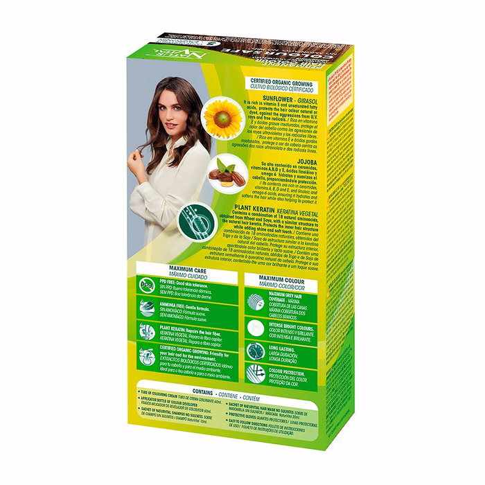 Natur Vital ColourSafe Coloration Capillaire Permanente #5 Brun Clair - Sans Ammoniaque, Enrichie en Kératine, Aloe Vera et Huile de Tournesol, Haute Tolérance, 150ml