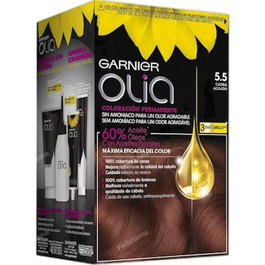 Garnier Olia Coloration Permanente sans Ammoniaque Teinte 5.0 Brun Clair #5.5-caoba 1 unité
