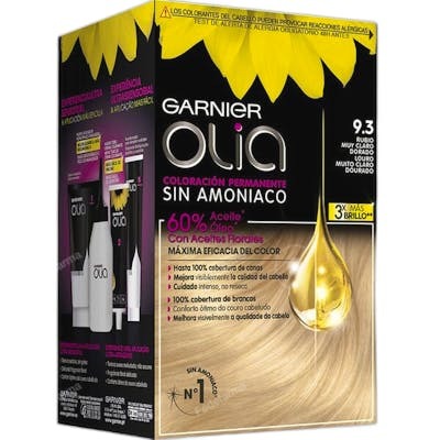 Garnier Olia Coloración Permanente 9,3 Rubio Muy claro Dorado
