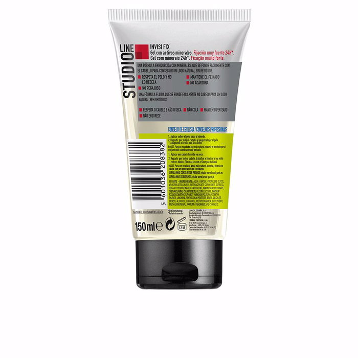 L'Oréal Paris STUDIO LINE invisi fix gel n° 6 Gel coiffant tenue forte 150 ml