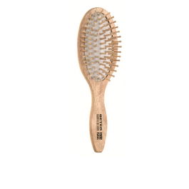 Beter Brosse pneumatique en chêne avec pointes en bois pour un peignage doux et massage du cuir chevelu