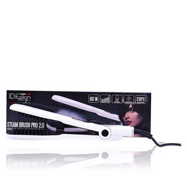 Id Italian Brosse à Vapeur Pro 2.0 Lissante Professionnelle avec Écran Numérique Réglable 80-230°C Réservoir d'Eau 80W AC220-240V