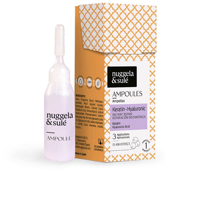 Nuggela & Sulé Ampoules Kératine-Hyaluronique 10ml