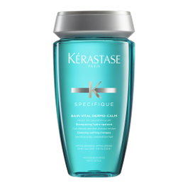 Kerastase Shampoing Dermo-Calm Bain Vital 250 mL pour Cuir Chevelu Sensible, à l'Extrait de Tamanu et Menthol, Hipoallergénique et Sans Silicone