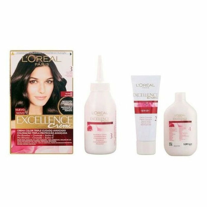 L'Oréal Paris EXCELLENCE Teinture crème #3-brun foncé L'Oréal Paris EXCELLENCE Teinture crème #3-brun foncé