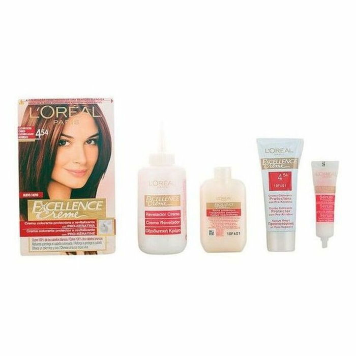 L'Oréal Paris EXCELLENCE Teinture crème 4.54-marron acajou cuivre L'Oréal Paris EXCELLENCE Teinture crème 4.54-marron acajou cuivre