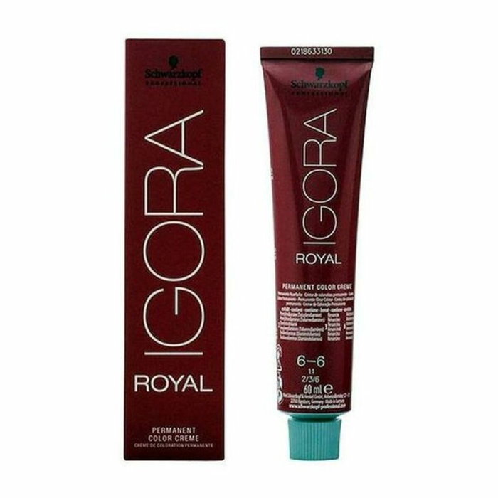 Schwarzkopf IGORA ROYAL 6-6 crème colorante permanente, 60 ml de couleur 6-6 Schwarzkopf IGORA ROYAL 6-6 crème colorante permanente, 60 ml de couleur 6-6
