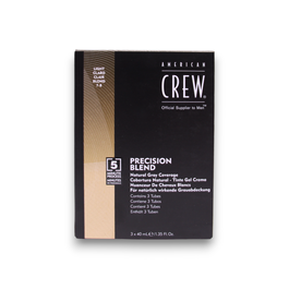 American Crew Precision Blend Teinture capillaire semi-permanente pour hommes Nuance 7-8 Light, Lot de 3 x 40 ml