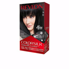 Revlon Mass Market COLORSILK Teinture #10-Negro 1 u - Coloration sans ammoniaque, soin des cheveux, teinte éclatante, homogène et naturelle