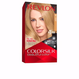Revlon Mass Market COLORSILK teinture #74 - Rubio Medio, coloration sans ammoniaque pour cheveux, teinte éclatante et homogène