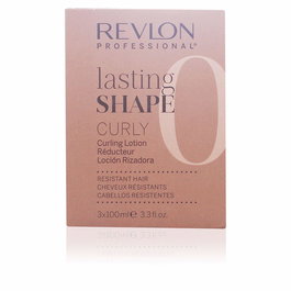 Revlon - Kit de mise en plis Lasting Shape Curly Resistant Hair - 3 flacons de 100 ml pour boucles durables - 3 intensités