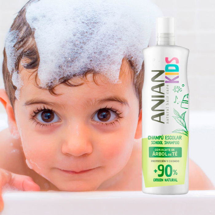 Anian Shampoing Anti-Poux à l'Huile d'Arbre à Thé, Camomille et Aloe Vera - Protection Efficace - 400 ml Anian Shampoing Anti-Poux à l'Huile d'Arbre à Thé, Camomille et Aloe Vera - Protection Efficace - 400 ml