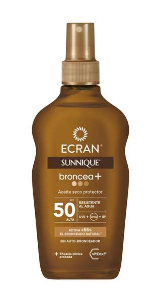 Sunnique - Huile protectrice écran solaire F50 bronzante - 200 ml Sunnique - Huile protectrice écran solaire F50 bronzante - 200 ml