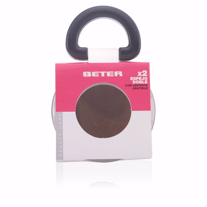 Beter Miroir double avec support pliant - 2 faces (classique et zoom) - Diamètre 12,5 cm Beter Miroir double avec support pliant - 2 faces (classique et zoom) - Diamètre 12,5 cm