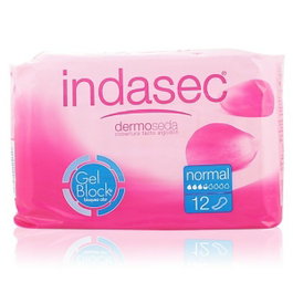 Indasec Serviette pour incontinence normale DISCREET 12 u